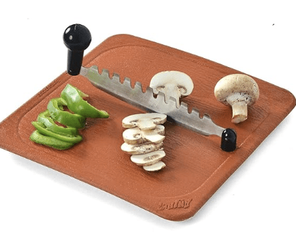 Anjali - FC02 Deluxe Fantastique Plastic Vegetable and Fruit Cutter (Brown, Silver, Small) - Image 3